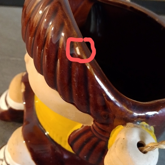 Vintage JSNY Taiwan Girl and Boy on a Swing Planters Set/2 - Picture 5 of 16